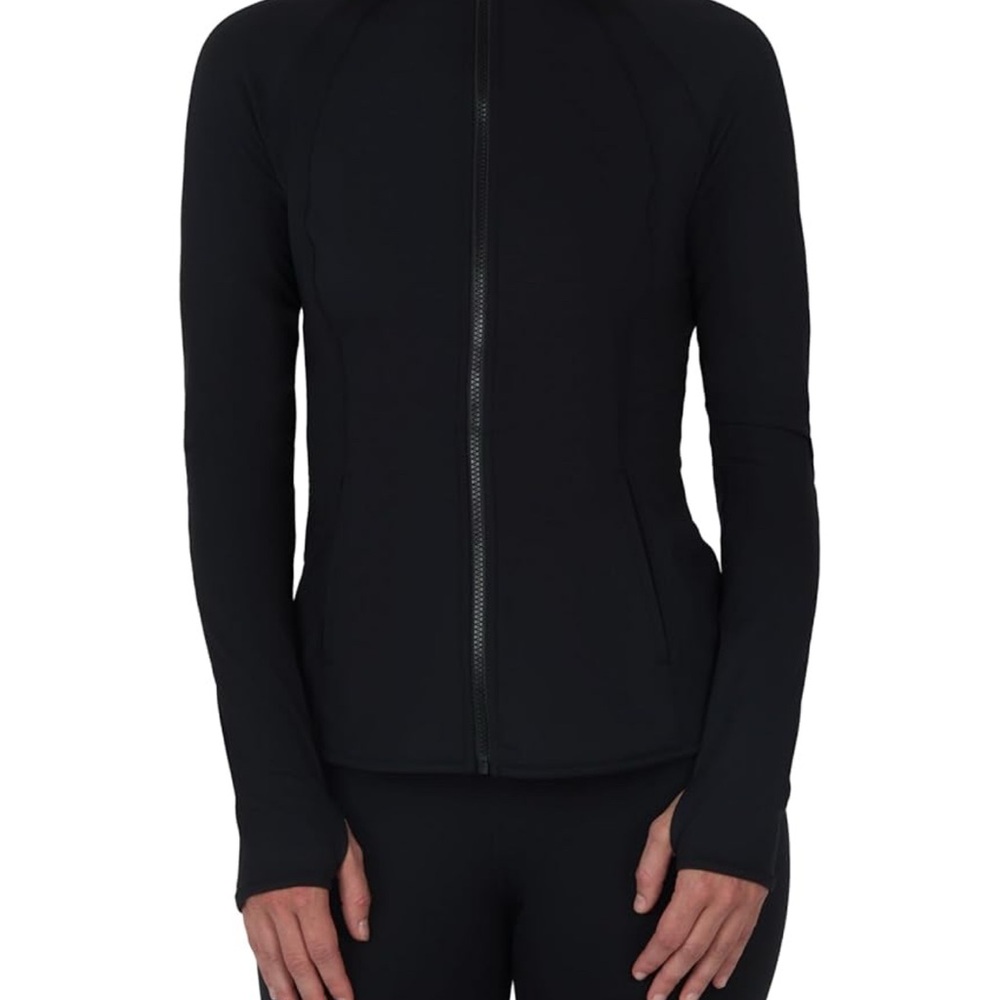 Black Full-Zip Jacket Yogalicious